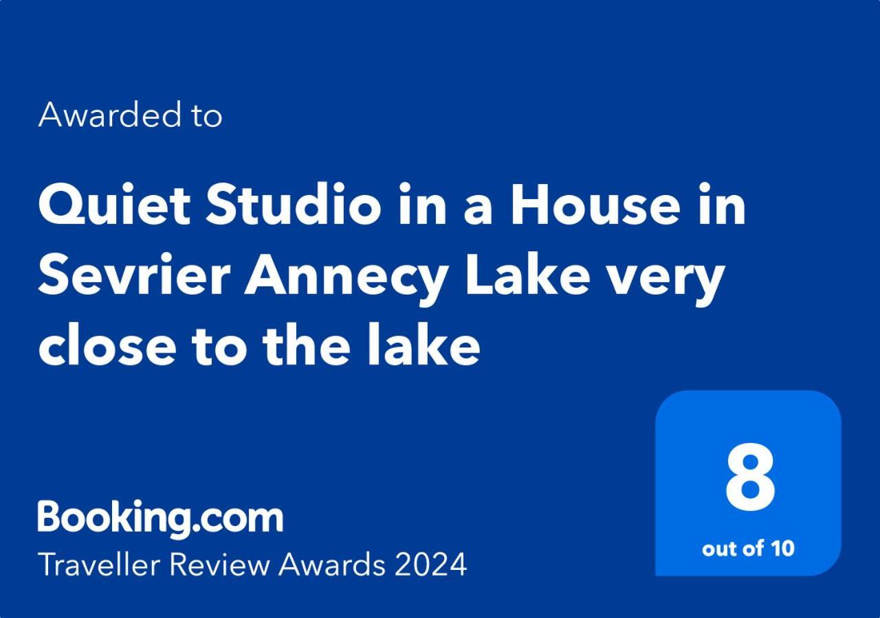 Quiet Studio In A House In Sevrier Annecy Lake Very Close To The Lake 외부 사진